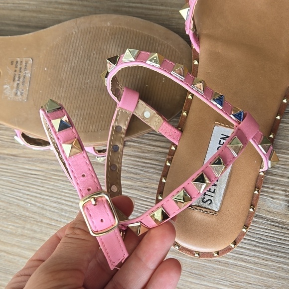 Steve Madden Travel Studded Strappy Sandals - Picture 5 of 8